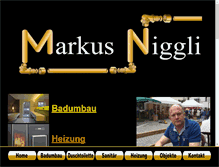 Tablet Screenshot of markusniggli.ch